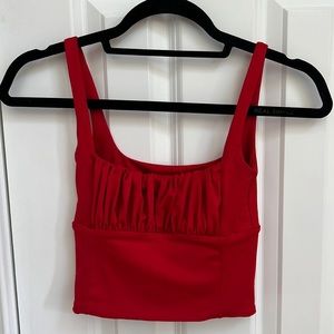 Super Cute Red Crop Tank